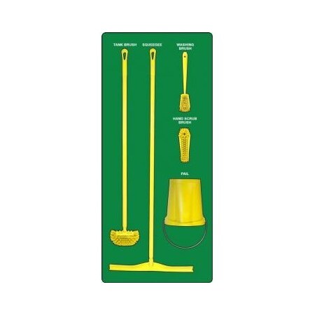 Accuform WET ZONE STOREBOARDS PSB113GNYL PSB113GNYL